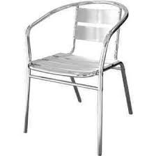 Silver Colour Bistro Chair For Hire Herts Beds and Bucks