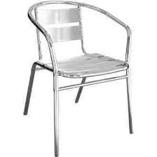 Silver Colour Bistro Chair For Hire Herts Beds and Bucks