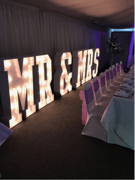 MR&MRS LED Letters