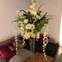 Tall White Floral Centrepiece Hire Hertfordshire