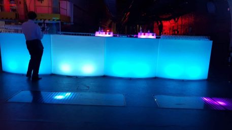 LED Curved Round Bar Panel Circle Hire Hertfordshire