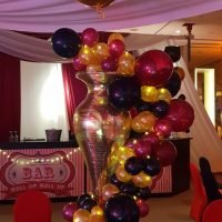 Balloon centrepiece colourful hire bespoke hertfordshire