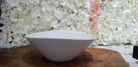 Ventsi V Serving Bowl with floral background
