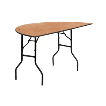 4Ft Semi Circle Wooden Banqueting Table Hire